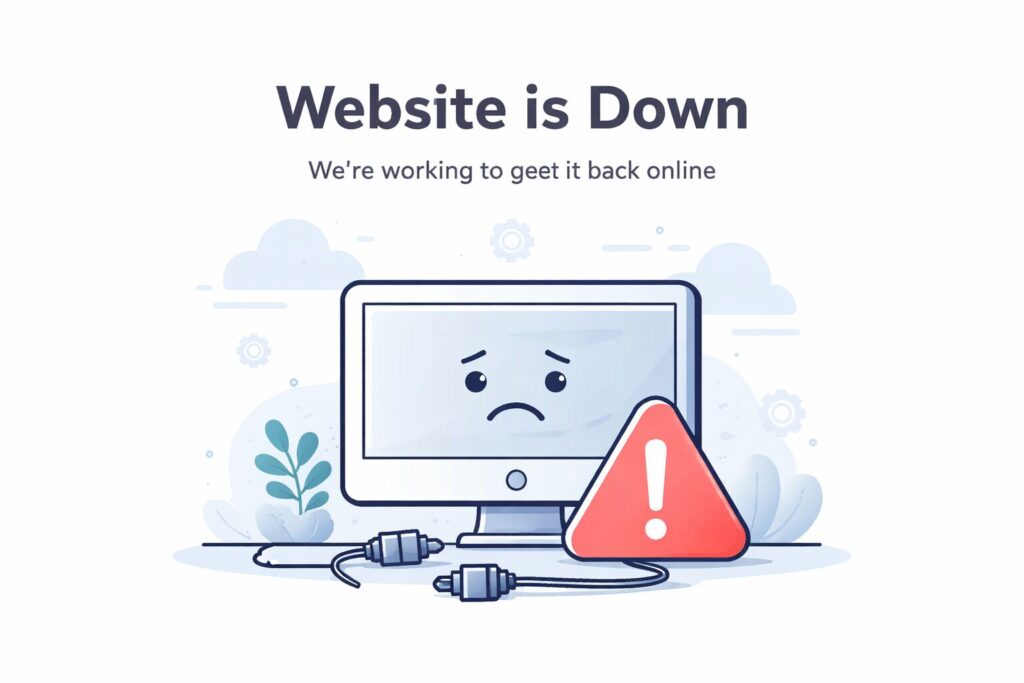 what causes a website to go down